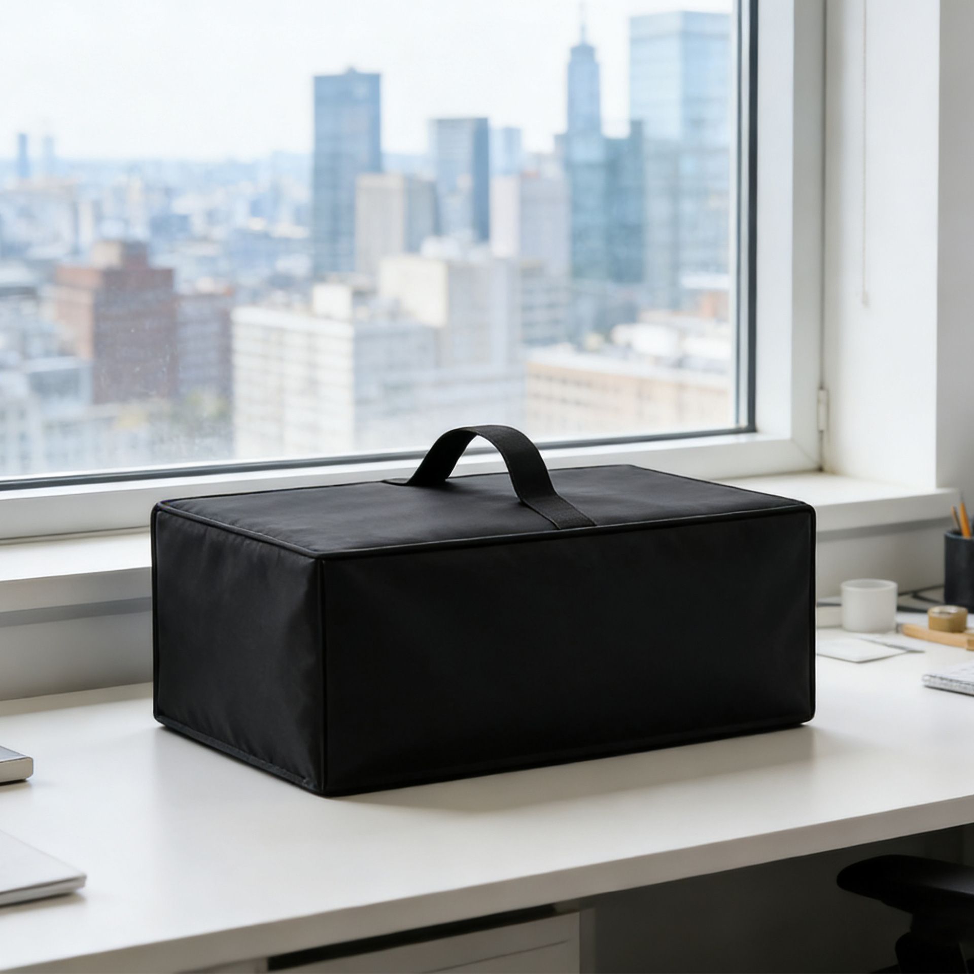 Dust Cover for Printer, Anti-Static Waterproof Dustproof Printer Cover Heavy Duty Protective Case（BLack 41*31*21cm）