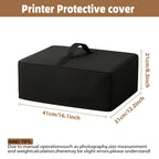 Dust Cover for Printer, Anti-Static Waterproof Dustproof Printer Cover Heavy Duty Protective Case（BLack 41*31*21cm）