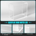 Acrylic Magnetic Case Booster Box Protective Case Stackable Thick Magnetic Closure Gifts for Collectors, （15.3*8.7*13.5cm）