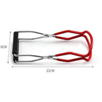 2pcs  Canning Jar Lifter, Canning Tongs Jar Lifter, Canning Tools, Canning Supplies for Home Kitchen, Stainless Steel, Red