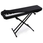 88 Key Keyboard Dust Cover - Stretchable Fabric Protector for Digital Piano & Electronic Keyboards (Black) - Universal Fit with Storage Bag