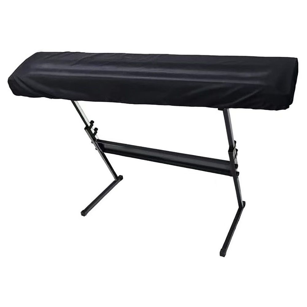 88 Key Keyboard Dust Cover - Stretchable Fabric Protector for Digital Piano & Electronic Keyboards (Black) - Universal Fit with Storage Bag