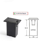 2 Set Black Guitar Pickup Battery Box,Battery Guitar Case,Acoustic Guitar Pickup Parts,Case Holder Replacement ,Pickup Shell Cover Installed on Guitar Bass with 9V Battery Box (only Battery Boxs)