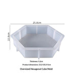 Large Resin Silicone Mould Hexagon Silicone Mold Epoxy Resin Crystals Silicone Moulds for Flowers Preservation, Resin Casting, DIY Wedding, Home Decoration