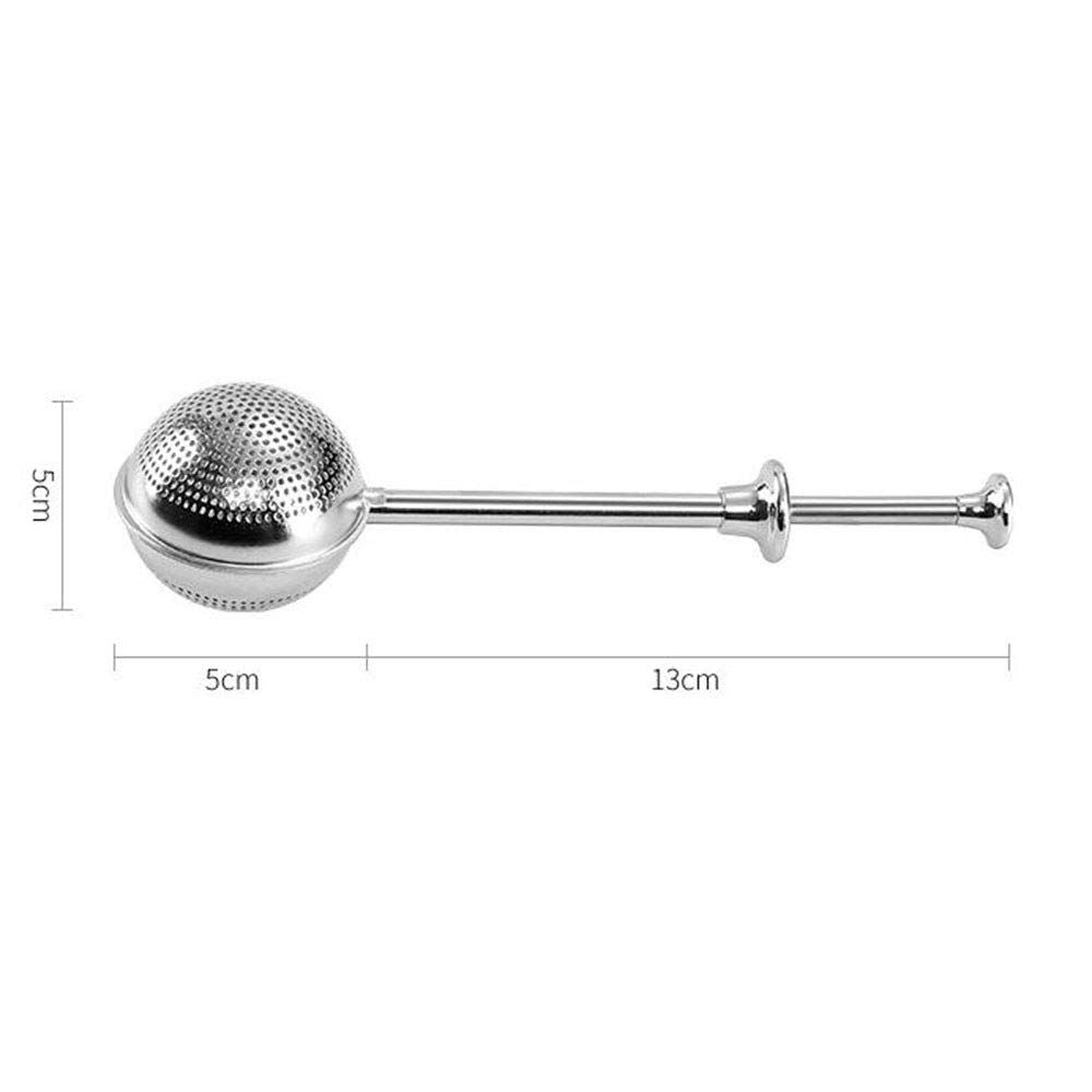 4 Pcs Stainless Steel Tea Infuser Tea Strainer Sugar Flour Sifters Powdered Sugar Shaker Duster Filters Tea Interval Diffuser for Loose Leaf, Spices, Seasonings(Spherical)