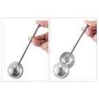 4 Pcs Stainless Steel Tea Infuser Tea Strainer Sugar Flour Sifters Powdered Sugar Shaker Duster Filters Tea Interval Diffuser for Loose Leaf, Spices, Seasonings(Spherical)