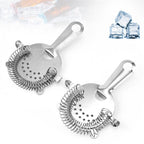 Cocktail Strainer 2 Pack, Bulk Bar Strainers for Bartending, Martini Strainer for Boston Shaker Mixing Glass, Bartender Strainer w/Removable Spring – Bar Supplier for Restaurant
