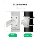 Dome Camera Bracket, Wall Ceiling Mount for Security Dome Cameras, Wall Mount,Corner (Vertical Pole Bracket+Hoop 7.8 in )