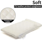 2 pack Glasses Case Double Eyeglasses Pouch Microfiber Soft Sunglasses Case, Portable Glasses Case Soft Pouch Reading Glasses Pouch for Women (only bags)