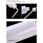 2 pack Liquid Filling Bottle - 500mL, Convenient plastic Tattoo Squeeze Bottle for Label Tattoo Supplies