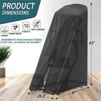 Inversion Table Cover - Dustproof and Waterproof Inversion Equipment Protection Covers (47" L X 28.3" W X 63" H) - Keep Your Inversion Table Safe from Dirt and Scratches（Only cover）