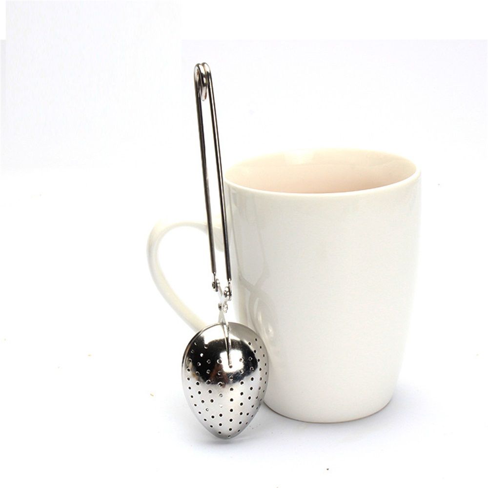 2 Pcs Brewing Spoons Hand Clip Design Tea Strainers Encrypted Filter Holes Tea Filter Tong for Loose Leaf Tea and Mulling Spices