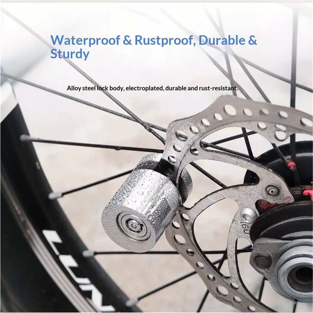 Disc Brake Lock, Heavy Duty Disc Brake Lock High Strength Anti-Theft Safety Disc Brake Lock with 2 Keys for Motorcycle Motorbike and Accessories