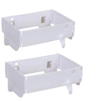 2 pack Foldable Trash Bag Holder, Hanging Waste Garbage Can Rack Closure Waste Bag Hanger Racks with Fixing Snap for Kitchen Cabinets Doors
