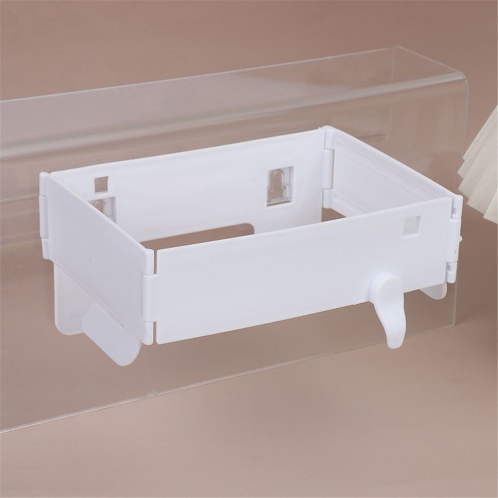 2 pack Foldable Trash Bag Holder, Hanging Waste Garbage Can Rack Closure Waste Bag Hanger Racks with Fixing Snap for Kitchen Cabinets Doors