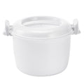 Microwave Rice Cooker - Non-Stick Microwave Steamer, 1.8L Container Perfect for Small Kitchens, Dorms, Singles & Quick Meals (1.8L)