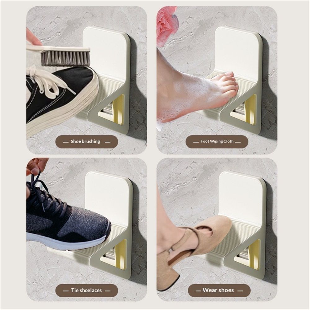Foot Rest for Shaving Legs，Anti-Slip Shower Pedal with No Drilling Suction Cup for Pregnant Woman & Back Pain Sufferers- Reduce Body Strain & Bending Over