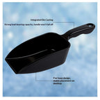 PP Plastic Utility Ice Scoop. black, Multipurpose Large Scooper for Everyday Tasks in Greenhouse, Garden & Home