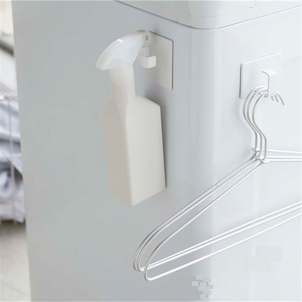 1 set 2 pcs Magnetic Laundry Basket Holder, White, Float, Organize, Organize Bathroom, Kitchen, Entryway, Doors, Cabinets on Smooth Surfaces