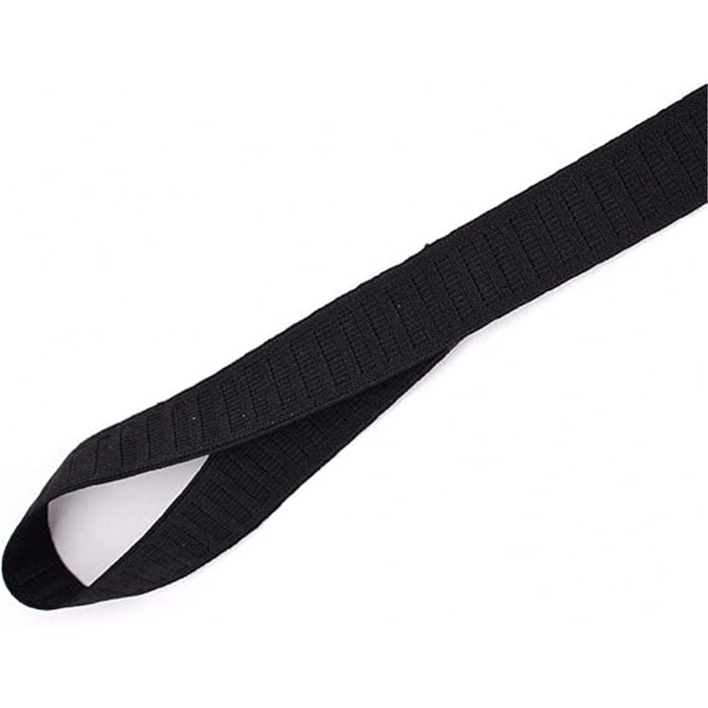 Unisex Adjustable Shirt Garters - Stirrup Shirt Stays - Keeps Shirts Tucked in All Day - Easy-to-Wear Garter Straps with Foot Loop - Black