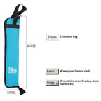2 pack Drumsticks Bag Drum Sticks Bag Holder Drumstick Percussion Carrying Case Handbag Oxford Bag Gift for Drummers, Beginners in Band (blue,Only bags)
