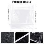 4 pack Barber Chair Cover Protector, Clear PVC Salon Chair Cover, Hairdressing Chair Back Stitched Cover Durable Easy Clean Covers Prevents Damage for Hair Salon Spa Office Chairs（Only transparent cover）