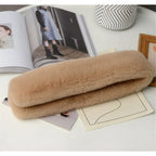Faux Fur Collar Scarf for Women Winter, Fluffy Scarves Neck Shrug for Cold Weather, Faux Fur Cross Scarf Thick Soft Neck Collar Warm Winter Wrap