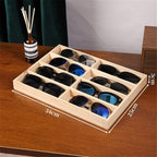 Sunglass Organizer,Glasses Organizer,8-Slot Sunglasses Tray for Drawer, Men's/Women's Sunglasses Box, Glasses Holder for Watch Stackable Eyeglass/Eyewear Display Tray（Only storage box）