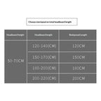 Waterproof Stretch Bed Headboard Cover Wipeable Headboard Slipcover Dustproof Bed Head Cover for Bedroom (Black,150CM*70CM)