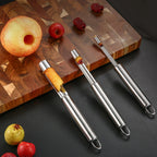 2 cm diameter stainless steel fruit corer tool, hawthorn date cherry apple multi-purpose corer, seed corer corer for home kitchen