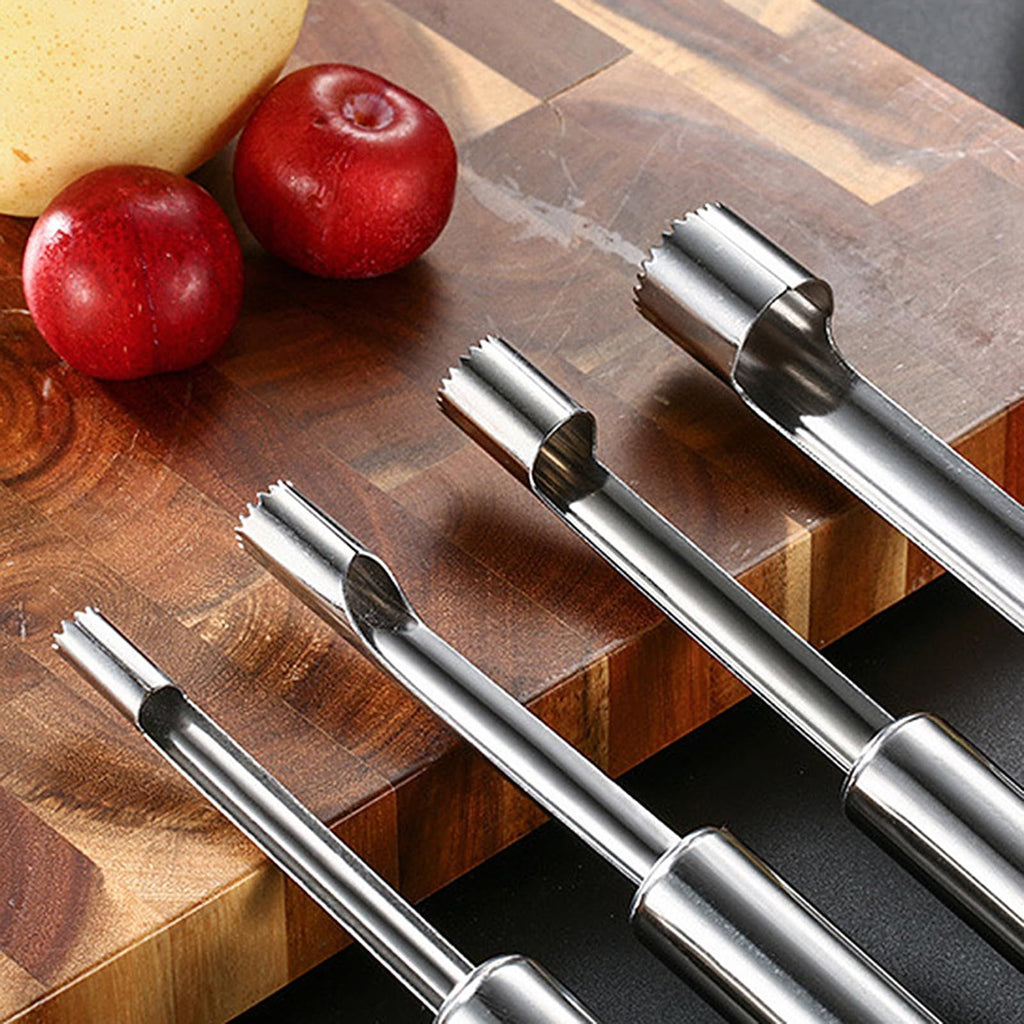 2 cm diameter stainless steel fruit corer tool, hawthorn date cherry apple multi-purpose corer, seed corer corer for home kitchen