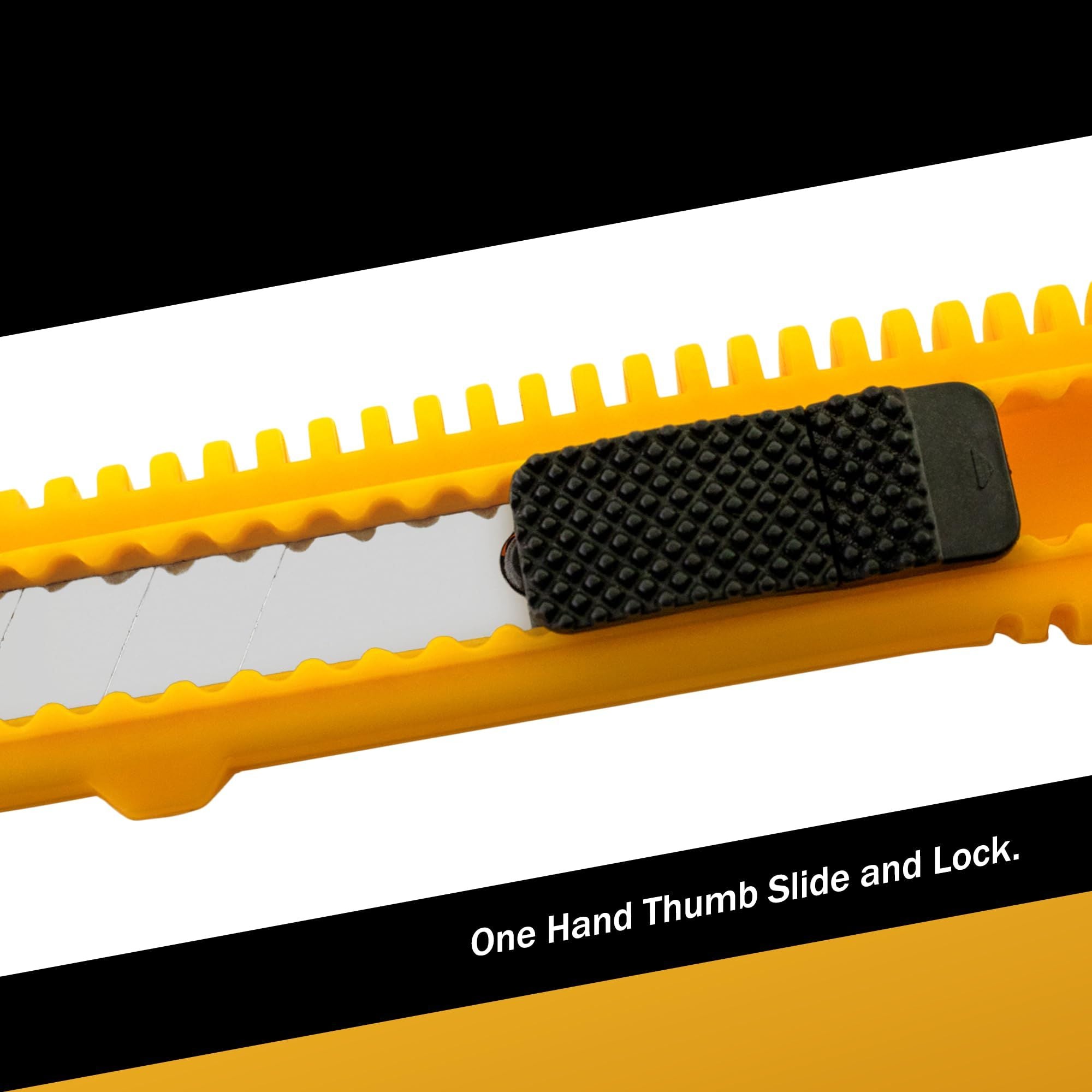 2-pack multi-tool knife/box opener/retractable blade/breakable razor with safety lock