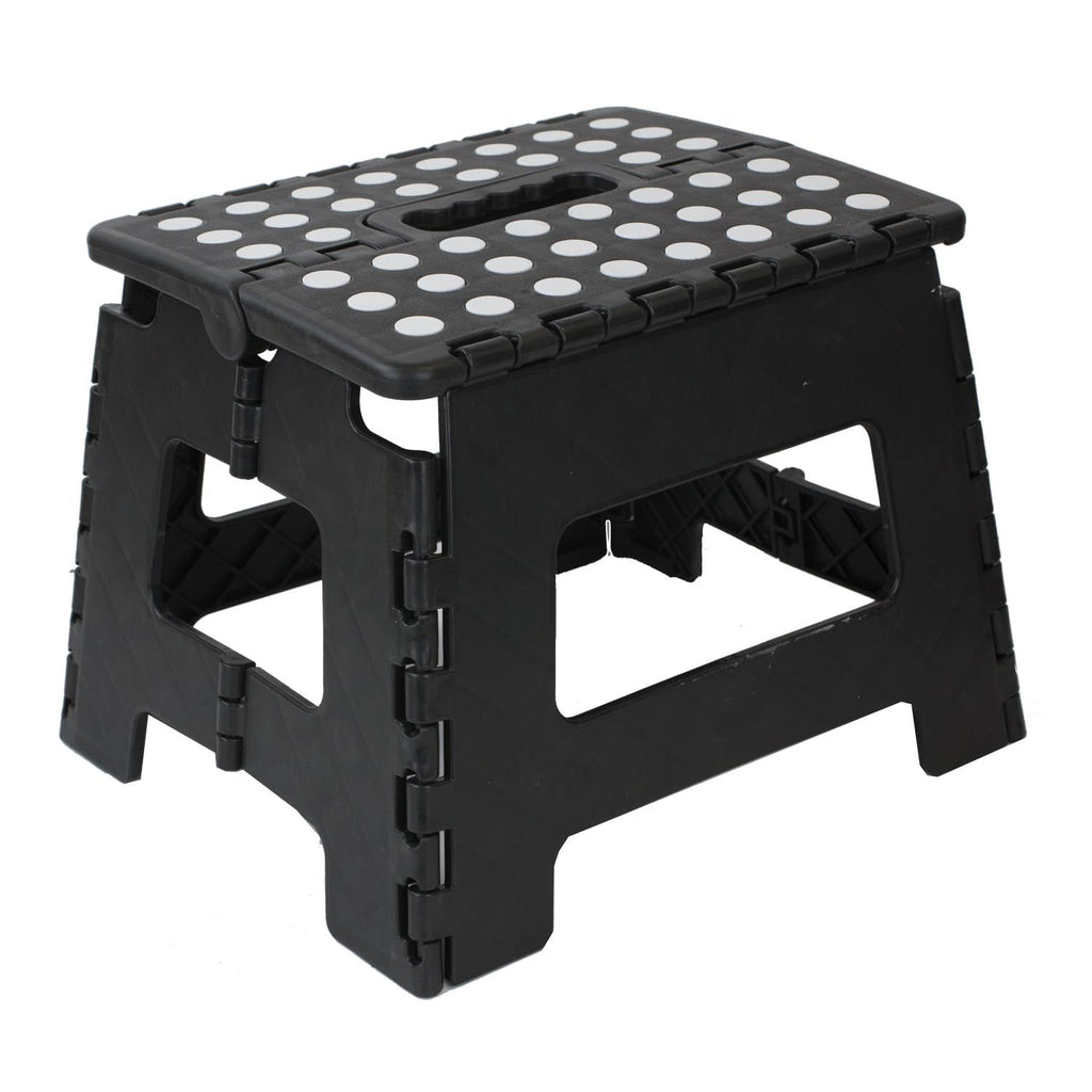 Black small thick anti slip folding stool for outdoor camping, portable folding stool for home use, multifunctional home leisure, Gaomaza