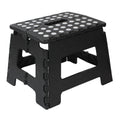 Black small thick anti slip folding stool for outdoor camping, portable folding stool for home use, multifunctional home leisure, Gaomaza