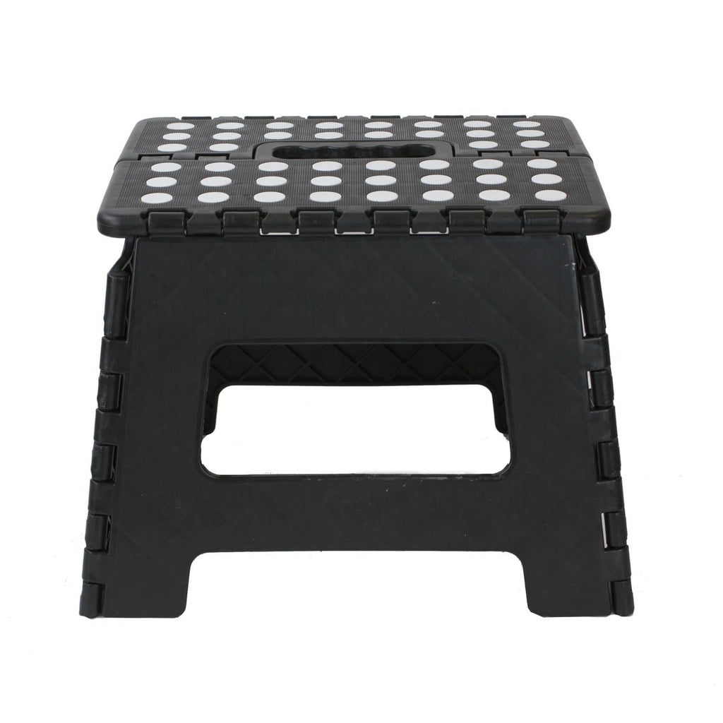 Black small thick anti slip folding stool for outdoor camping, portable folding stool for home use, multifunctional home leisure, Gaomaza