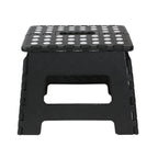 Black small thick anti slip folding stool for outdoor camping, portable folding stool for home use, multifunctional home leisure, Gaomaza