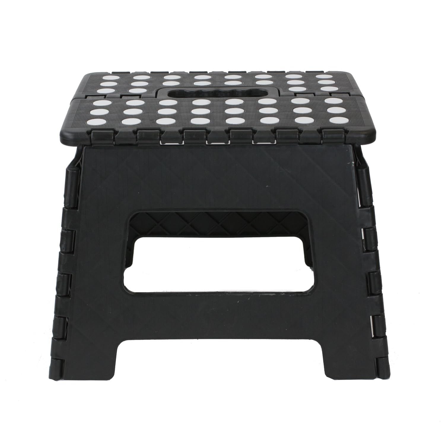 Black small thick anti slip folding stool for outdoor camping, portable folding stool for home use, multifunctional home leisure, Gaomaza