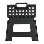 Black small thick anti slip folding stool for outdoor camping, portable folding stool for home use, multifunctional home leisure, Gaomaza