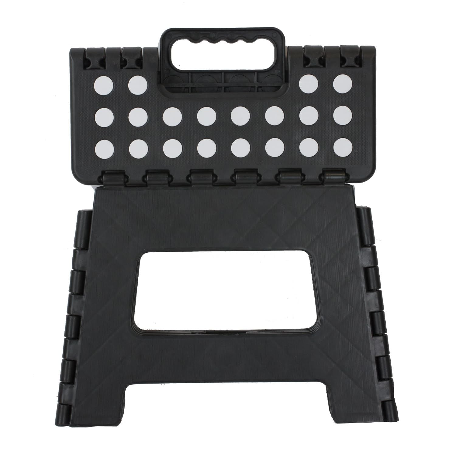 Black small thick anti slip folding stool for outdoor camping, portable folding stool for home use, multifunctional home leisure, Gaomaza