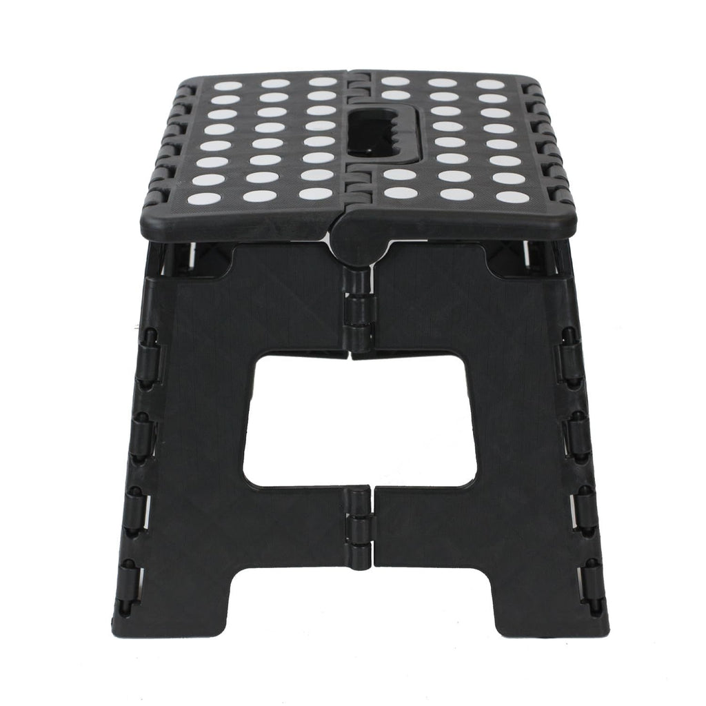 Black small thick anti slip folding stool for outdoor camping, portable folding stool for home use, multifunctional home leisure, Gaomaza