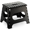 Black Medium Thick Anti slip Folding Stool Outdoor Camping Portable Folding Stool Home Multi functional Home Leisure Gaomaza
