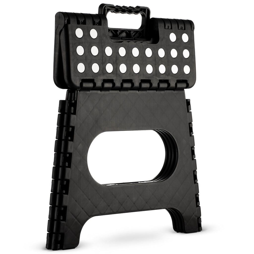 Black Medium Thick Anti slip Folding Stool Outdoor Camping Portable Folding Stool Home Multi functional Home Leisure Gaomaza