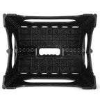 Black Medium Thick Anti slip Folding Stool Outdoor Camping Portable Folding Stool Home Multi functional Home Leisure Gaomaza