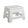 White small thick anti slip folding stool for outdoor camping, portable folding stool for home use, multifunctional home leisure, Gaomaza