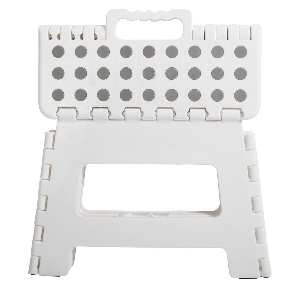 White small thick anti slip folding stool for outdoor camping, portable folding stool for home use, multifunctional home leisure, Gaomaza