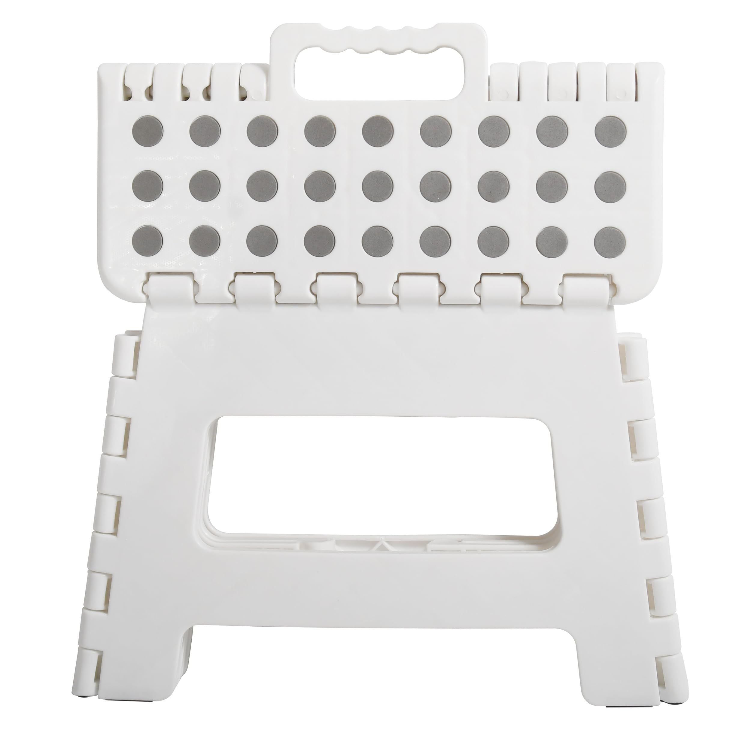 White Medium Thick Anti slip Folding Stool Outdoor Camping Portable Folding Stool Home Multi functional Home Leisure Gaomaza