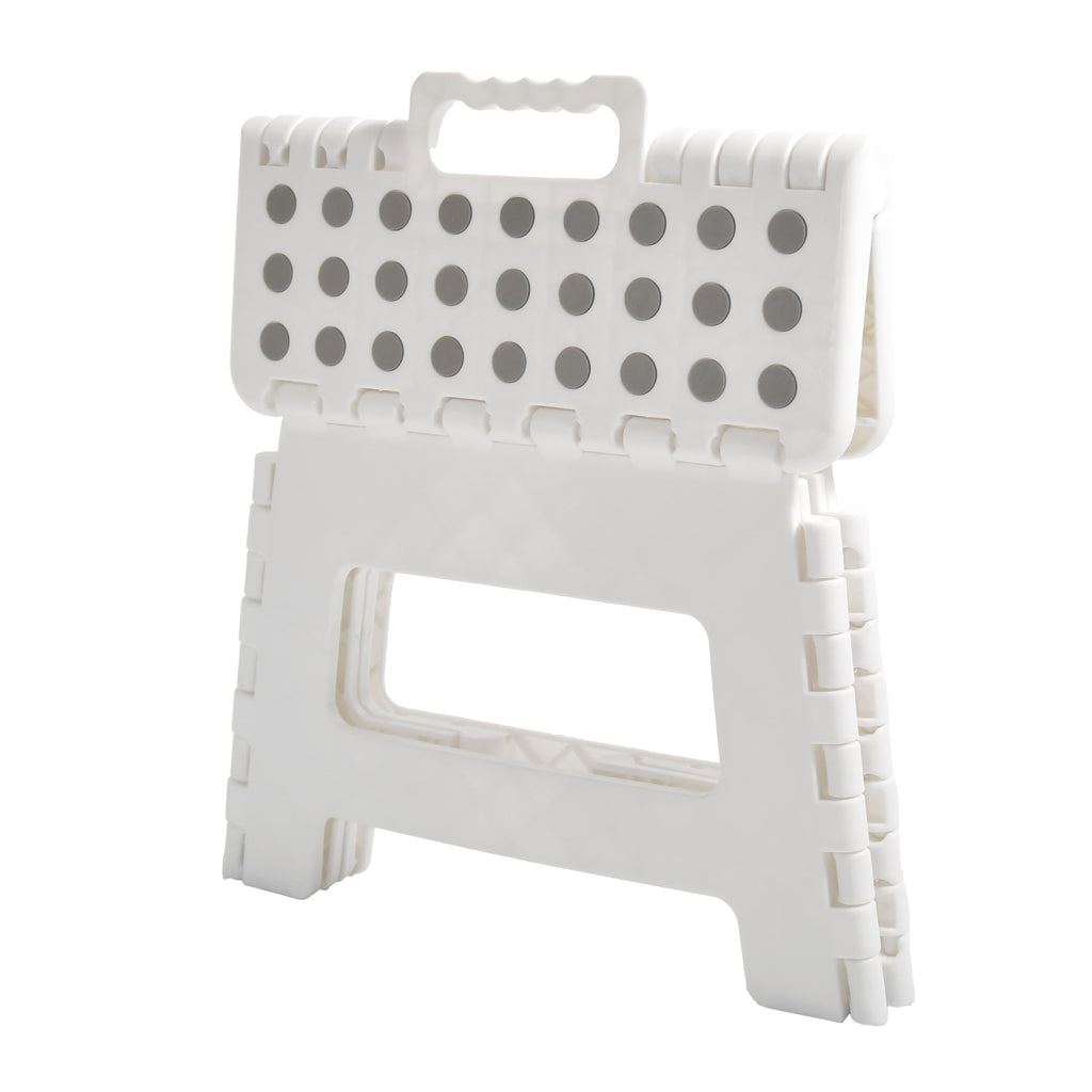 White Medium Thick Anti slip Folding Stool Outdoor Camping Portable Folding Stool Home Multi functional Home Leisure Gaomaza