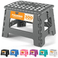 Gray small thick anti slip folding stool, portable folding stool for outdoor camping, multifunctional home use, leisure, and home use