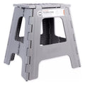 Grey large thick anti slip folding stool, portable folding stool for outdoor camping, multifunctional home and leisure, Gaomaza
