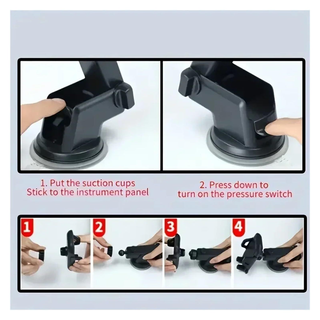 Black car phone holder suction cup phone holder car suitable for phone holder (suction cup type)